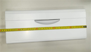 Панель ящика холодильника Атлант на корзину средняя, белая, не откидная 47x18.5см 301540101200