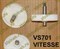 Шестерня мясорубки VITESSE D-82mm, зуб-46шт, косой, с метал-штоком 6-граней VS701 - фото 12515